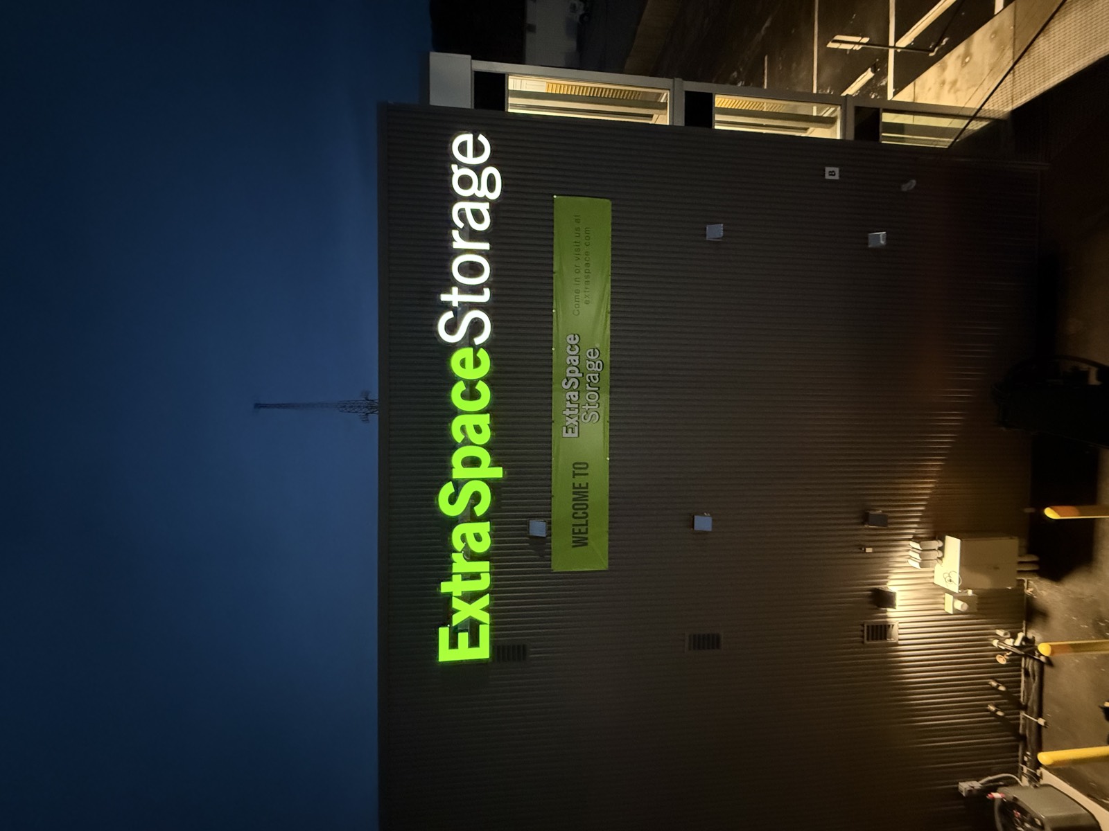 Exterior commercial signage installation