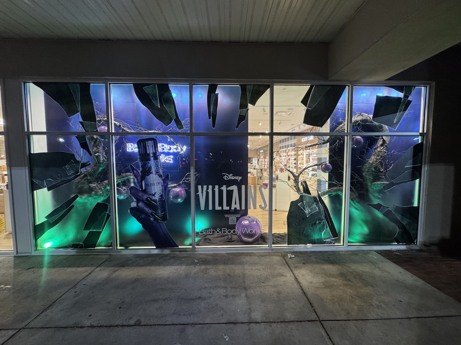 Disney full-facade seasonal vinyl window wrap