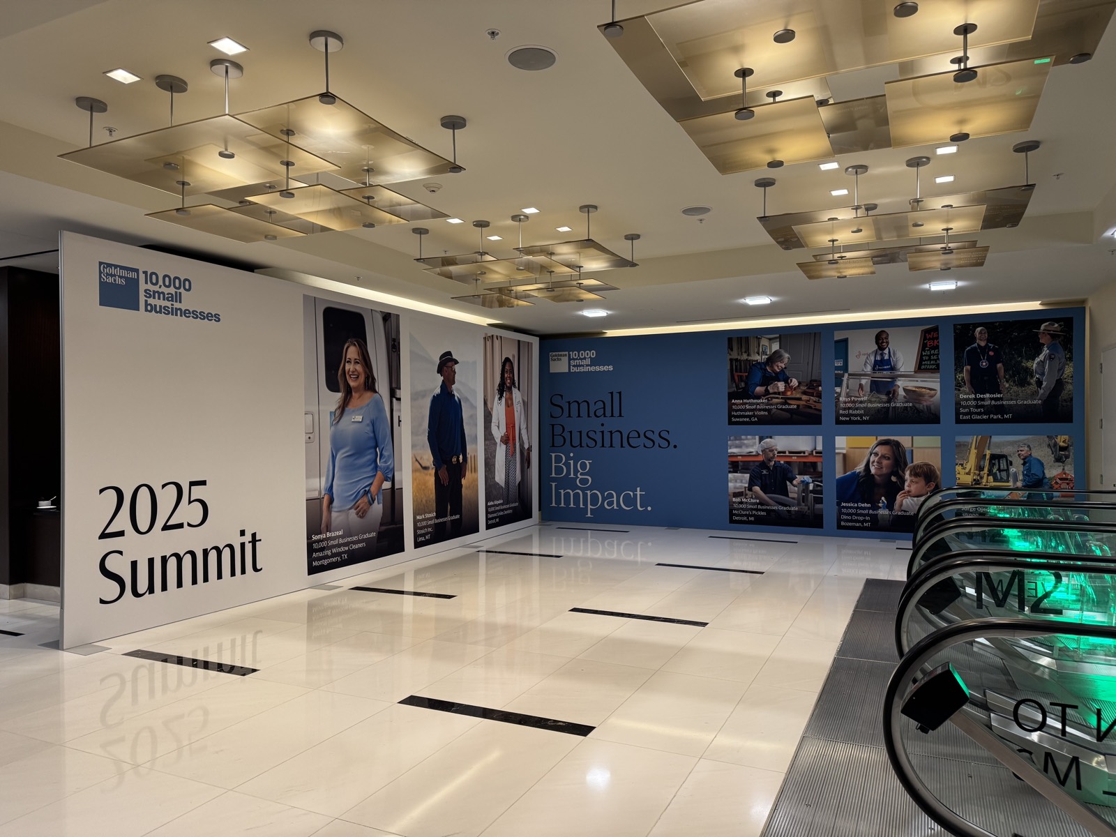 Corporate event large-format wall graphics