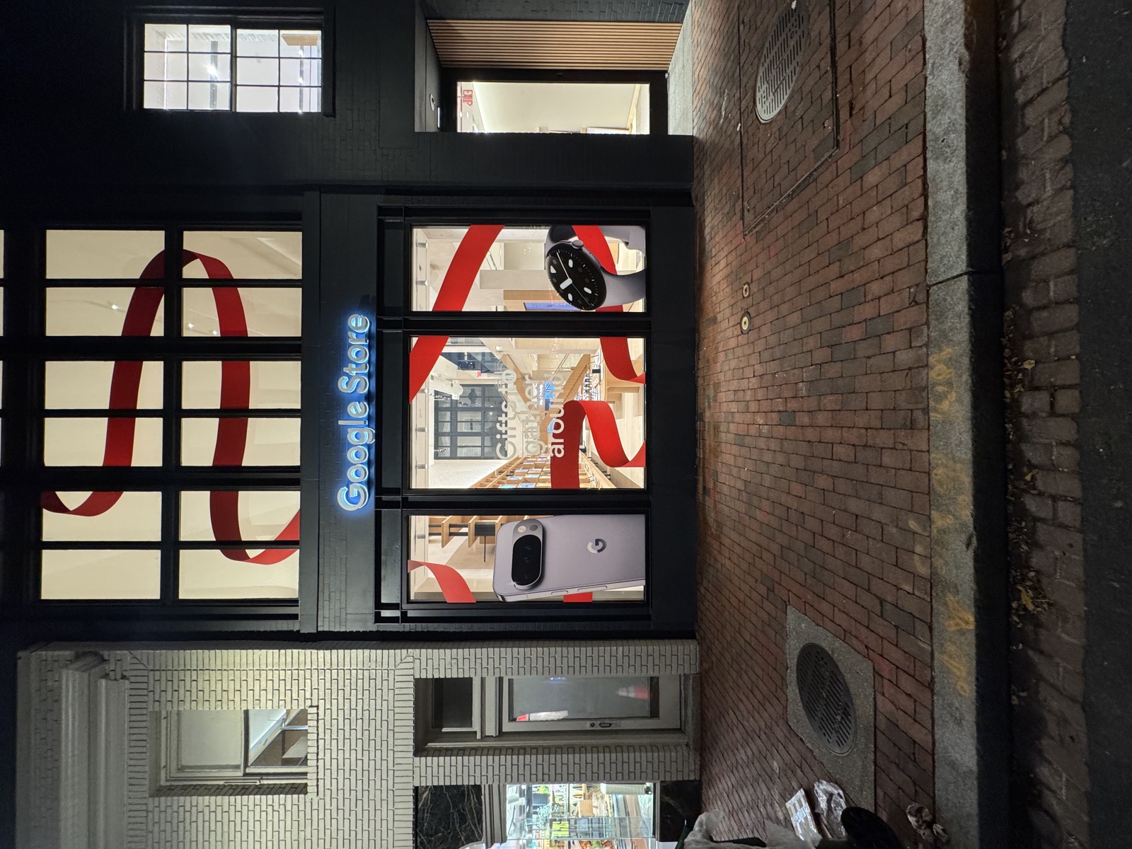 Google store large-format window graphics